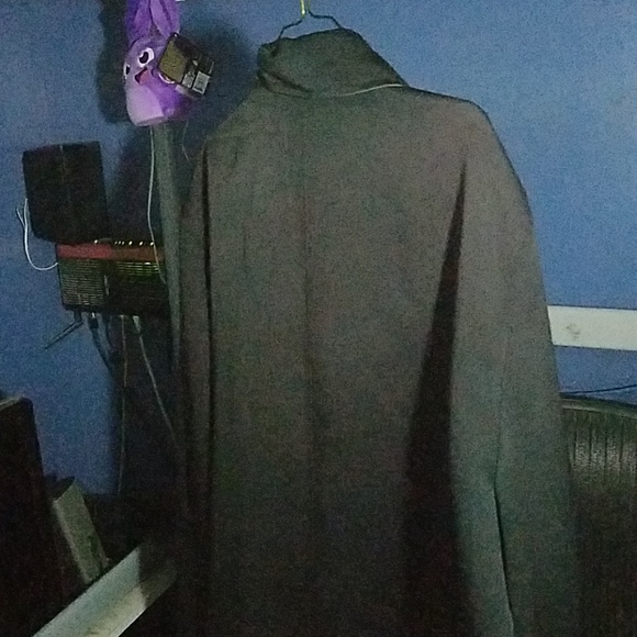 London Fog Black Trench Coat - Picture 3 of 6